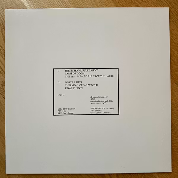 PREDOMINANCE Obliteration (White vinyl) (Loki Foundation - Germany original) (EX) LP