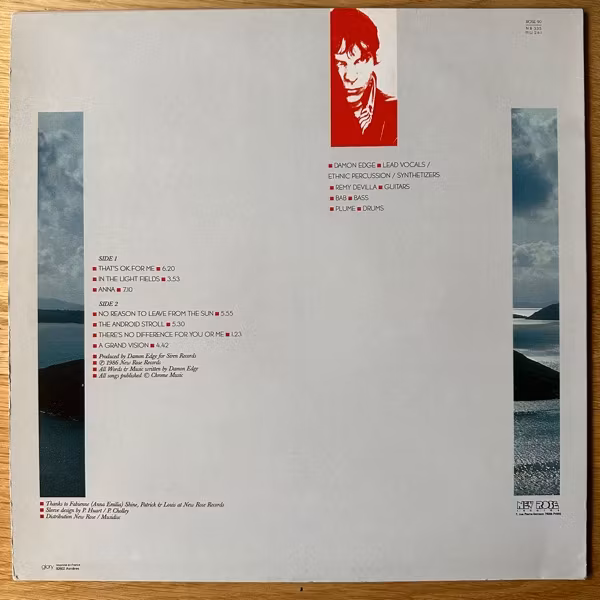 DAMON EDGE Grand Visions (New Rose - France original) (VG+) LP