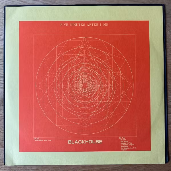 BLACKHOUSE Five Minutes After I Die (Geschmack - Japan 1989 reissue) (EX) LP