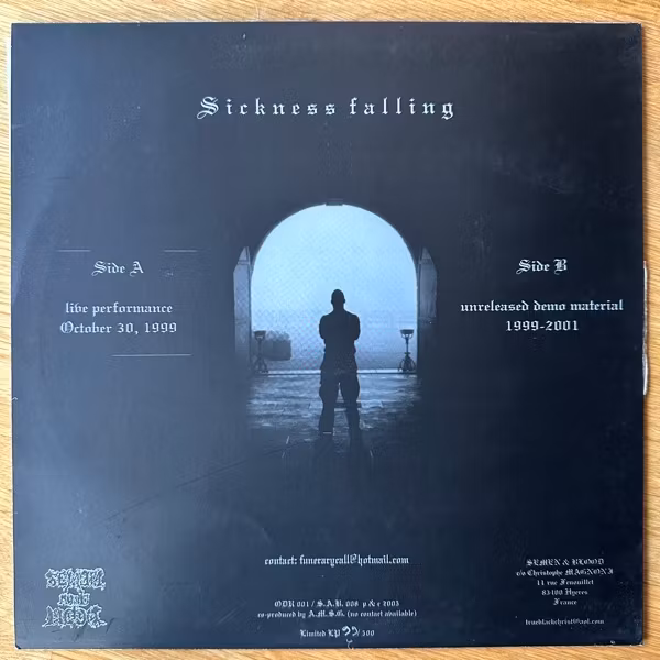 FUNERARY CALL Sickness Falling (Semen And Blood - France original) (VG/EX) LP