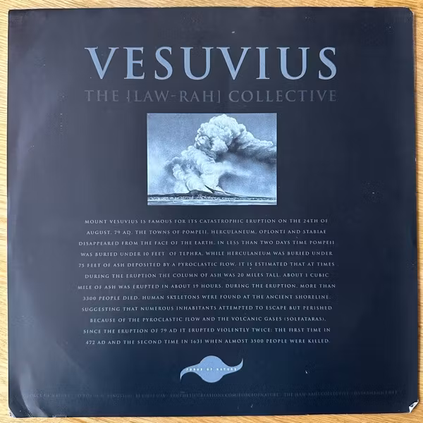 LAW-RAH COLLECTIVE, the Vesuvius (Orange vinyl) (Force Of Nature - USA original) (VG/EX) LP