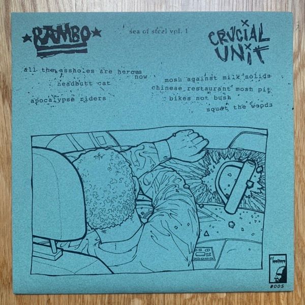 RAMBO / CRUCIAL UNIT Split (Ed Walters - USA original) (NM/EX) 7"