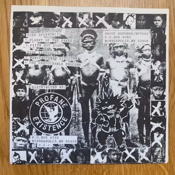 CIVIL DISOBEDIENCE In A Few Hours Of Madness (Gold vinyl) (Havoc - USA reissue) (EX) 7"