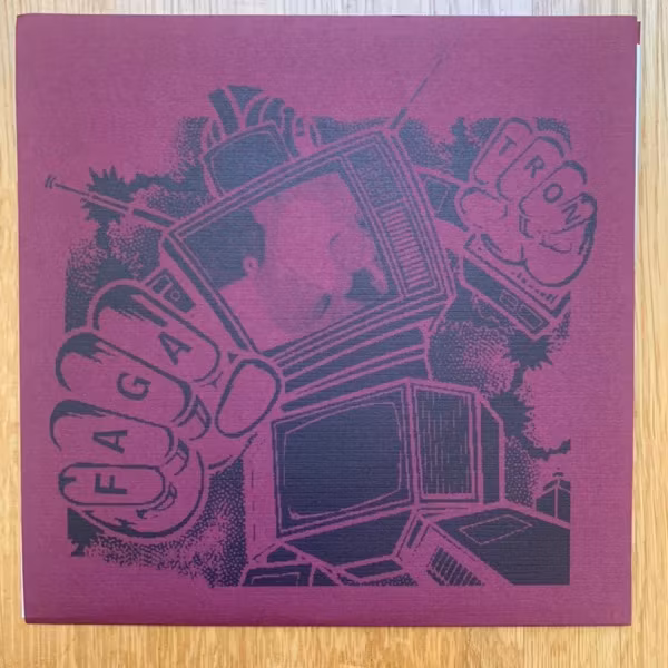 NINJA DEATH SQUAD / FAGATRON Split (Pink vinyl) (Agitprop! - USA original) (EX) 7"