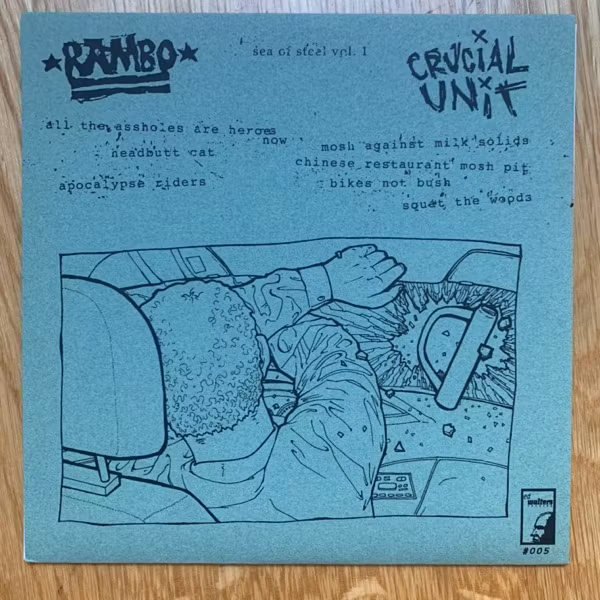 R.A.M.B.O. / CRUCIAL UNIT Split (Ed Walters - USA original) (EX) 7"
