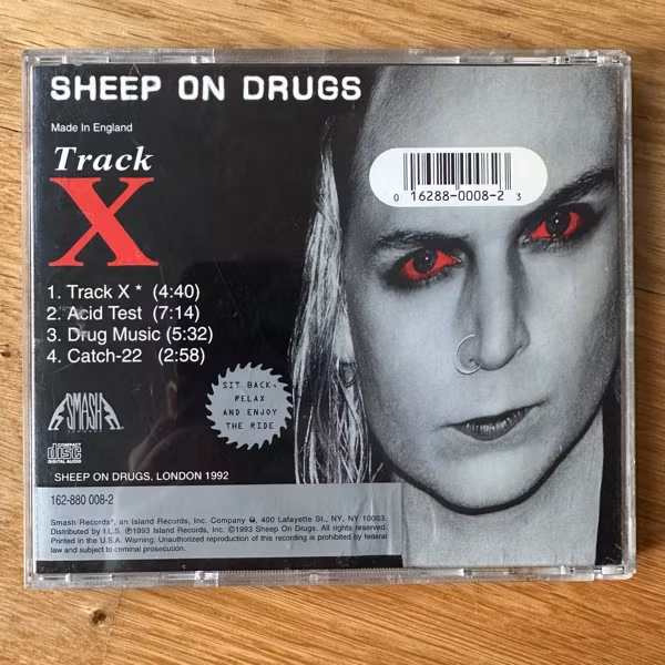 SHEEP ON DRUGS Track X (Smash - USA original) (VG+) CDM