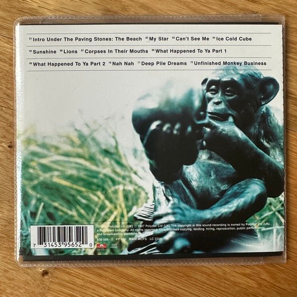 IAN BROWN Unfinished Monkey Business (Polydor - UK original) (EX) CD