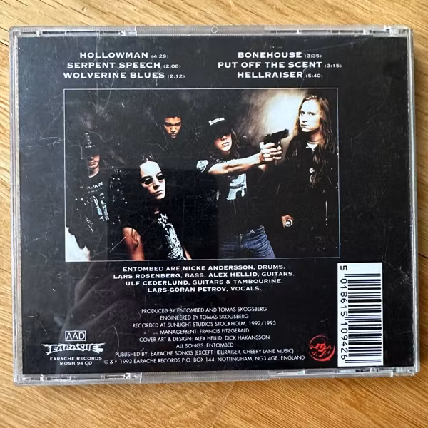 ENTOMBED Hollowman (Earache - UK original) (EX) CDM
