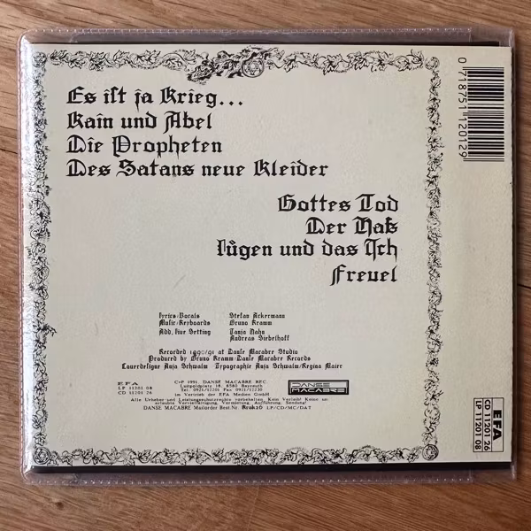DAS ICH Die Propheten (Danse Macabre - Germany original) (EX) CD