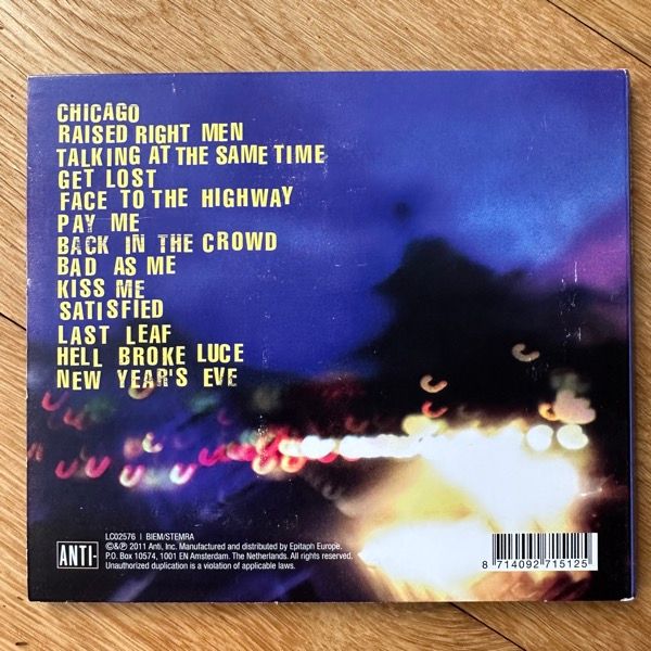 TOM WAITS Bad As Me (Anti- - Europe original) (VG+) CD
