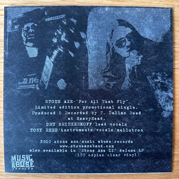STONE AXE For All That Fly (Promo) (Music Abuse - USA original) (EX/NM) 7"