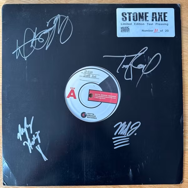 STONE AXE II (Incl. signed test press) (Music Abuse - USA original) (VG/EX/NM) 2LP+7"