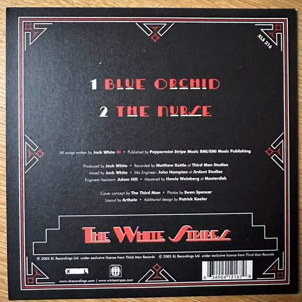 WHITE STRIPES, the Blue Orchid (XL - UK original) (NM/EX) 7"