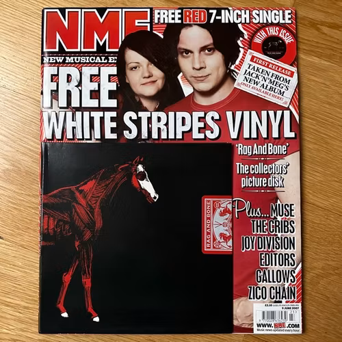 WHITE STRIPES, the Rag And Bone (Red vinyl) (XL, NME - UK original) (SS/EX) 7" + MAGAZINE