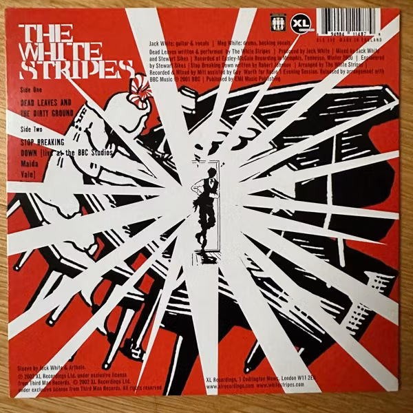 WHITE STRIPES, the Dead Leaves And The Dirty Ground (XL - UK original) (VG+/VG) 7"