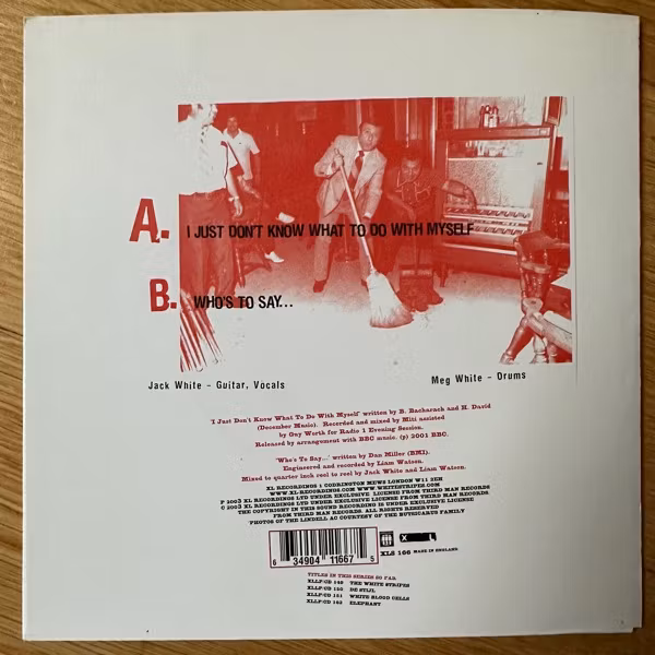 WHITE STRIPES, the I Just Don't Know What To Do With Myself (XL - UK original) (EX) 7"