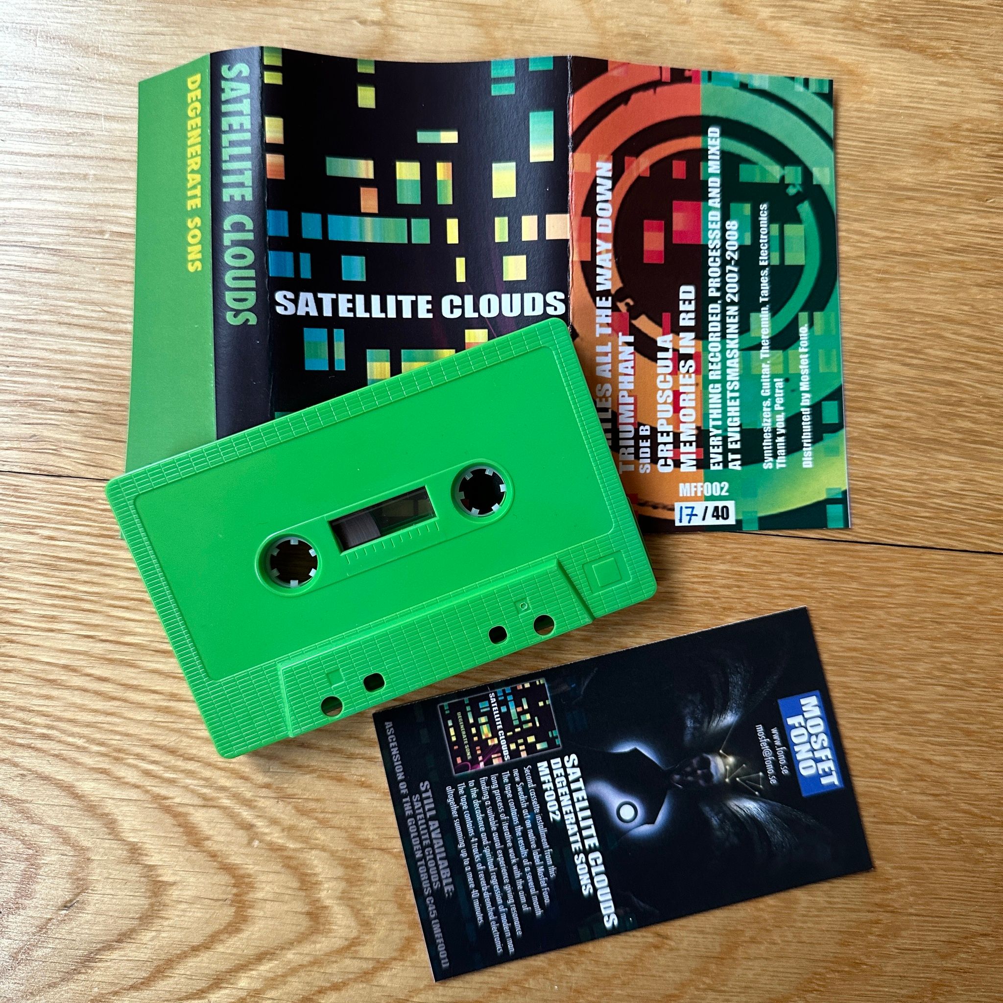 SATELLITE CLOUDS Degenerate Sons (Mosfet Fono - Sweden original) (NM) TAPE
