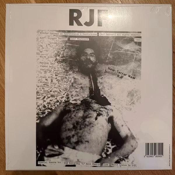 RJF Greater Success In Apprehension & Convictions (Harbinger Sound - UK reissue) (SS) LP