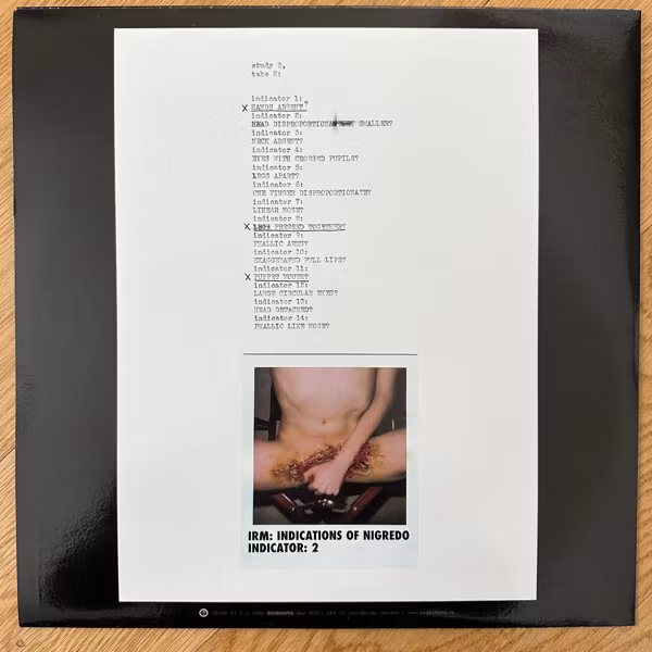 IRM Indications Of Nigredo (Segerhuva - Sweden original) (EX) 12"