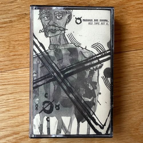 LASSE MARHAUG / BAD KHARMA Red Tape Rot 6 (Fukk Tapes Let's Erase – Sweden 2nd edition) (NM) TAPE