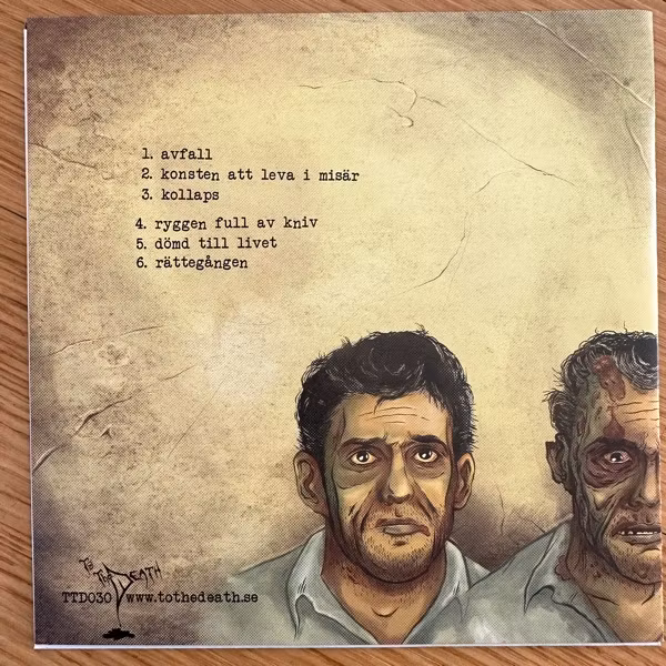 KNIVAD Sakta Ruttnar Vi (Grey vinyl) (To The Death - Sweden original) (EX) 7"