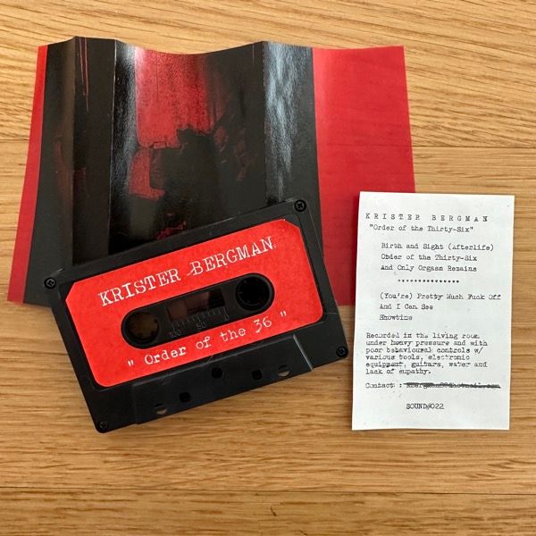 KRISTER BERGMAN Order Of The Thirty-Six (Lighten Up Sounds - USA original) (EX) TAPE