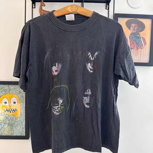 KISS Faces (M) (USED) T-SHIRT