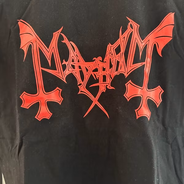 MAYHEM Red Logo (M) (USED) T-SHIRT