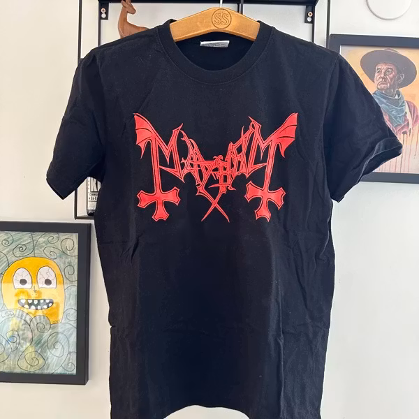 MAYHEM Red Logo (M) (USED) T-SHIRT