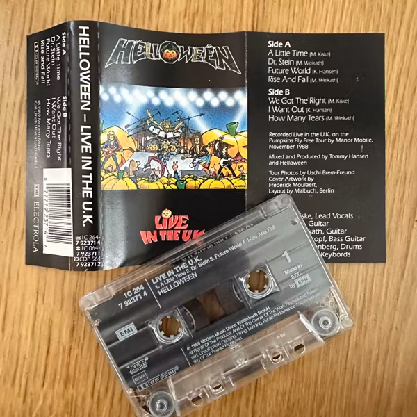 HELLOWEEN Live In The U.K. (EMI - Europe original) (EX) TAPE