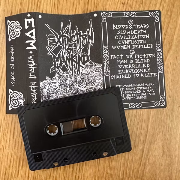EXTINCTION OF MANKIND Without Remorse (PAS-83 - UK original) (NM) TAPE