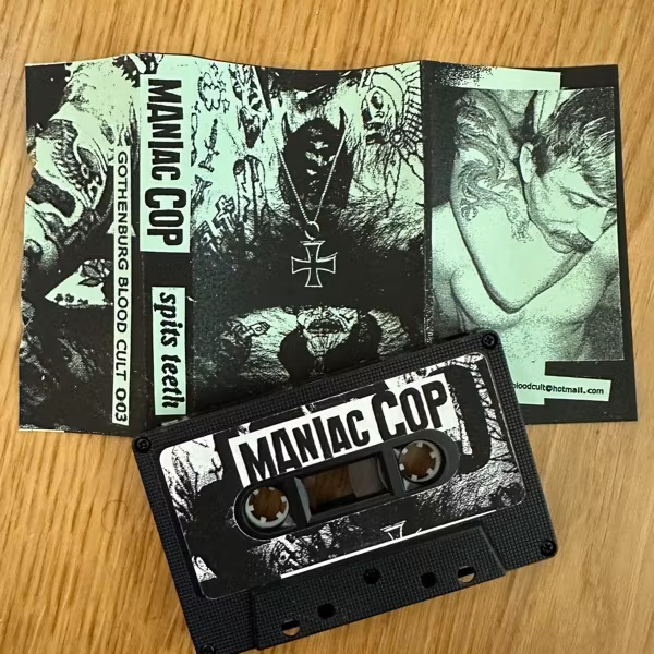 MANIAC COP Spits Teeth (Gothenburg Blood Cult - Sweden original) (EX) TAPE