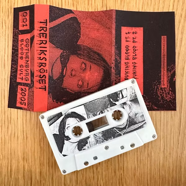 TRERIKSRÖSET Puking Blood (Gothenburg Blood Cult - Sweden original) (NM) TAPE