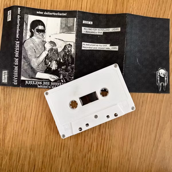 SEWER ELECTION, TRERIKSRÖSET Killing For Norrland... Dedicated To Blod (Harsh Head Rituals – Sweden original) (NM) TAPE