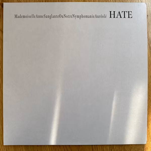MASONNA Hate (Urashima - Italy reissue) (NM) 2LP