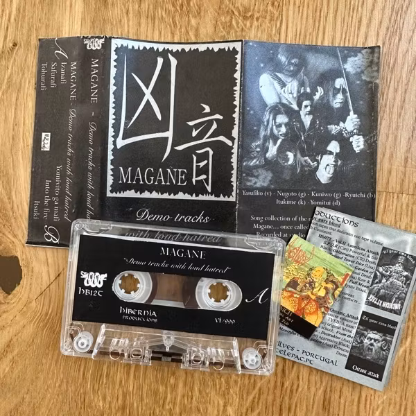 MAGANE Demo Tracks With Loud Hatred (Hibernia - Portugal original) (EX) TAPE