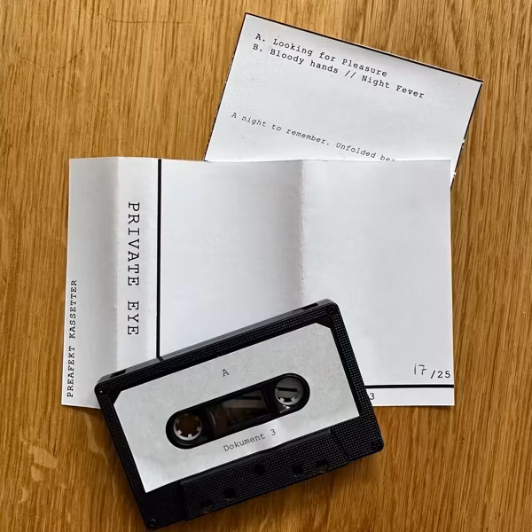 PRIVATE EYE Untitled (Preafekt Kassetter – Sweden original) (NM) TAPE