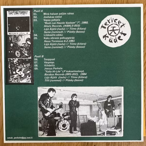 TERVEET KÄDET Jeesus Perkele (Omak Perkele - Finland original) (EX) 7"