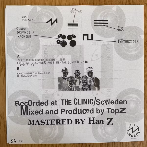 ISOTOPE SOAP Frontal Disorder Post Mental Border (Reich Chords - Sweden 2nd press) (NM/EX) 7"