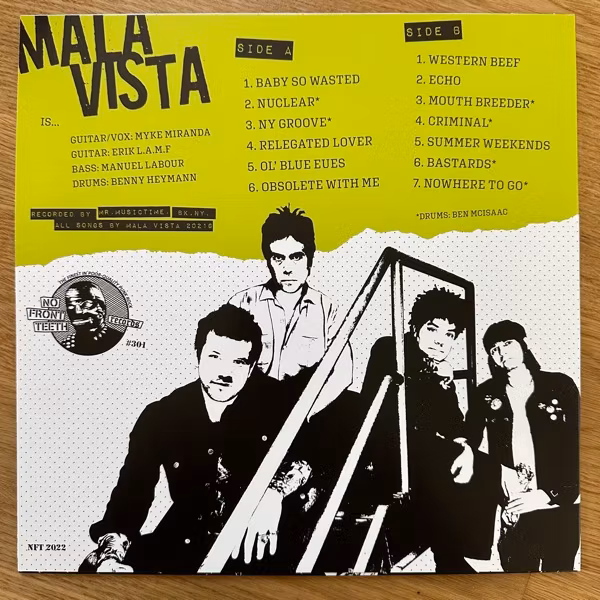 MALA VISTA Ruthless & Toothless (No Front Teeth - UK original) (NM) LP