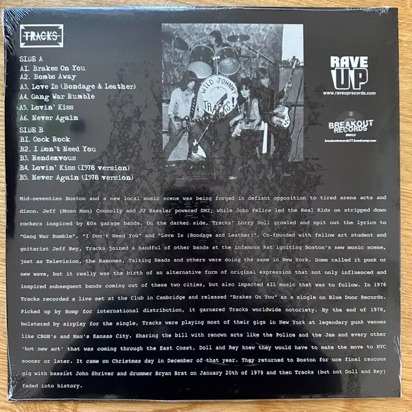 TRACKS Brakes On You (Rave Up - Italy original) (SS) LP