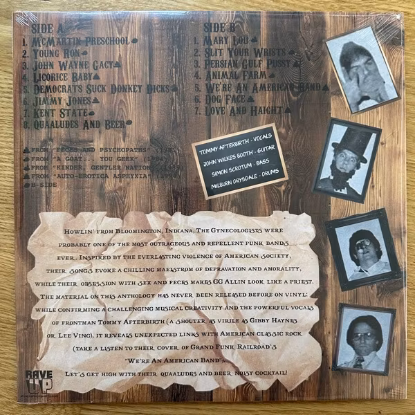 GYNECOLOGISTS, the John Wayne Gacy (Rave Up - Italy original) (SS) LP