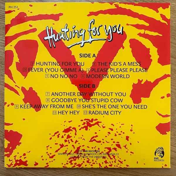 VIBRATORS, the Hunting For You (Papagájův Hlasatel - Czech Republic reissue) (NM) LP