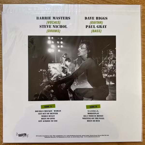 EDDIE & THE HOT RODS Canvey 2 Island - The Demos (White vinyl) (Radiation - Italy reissue) (VG+/NM) LP