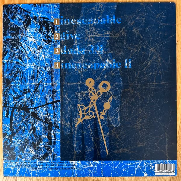 CRANES Inescapable Ep (Dedicated - UK original) (VG/VG+) 12" EP