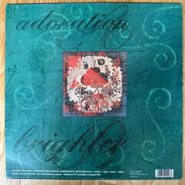 CRANES Adoration (Dedicated - UK original) (VG+/EX) 12"