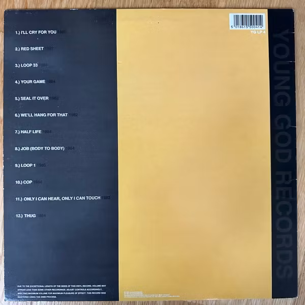SWANS Body To Body Job To Job (Young God - UK original) (VG+) LP