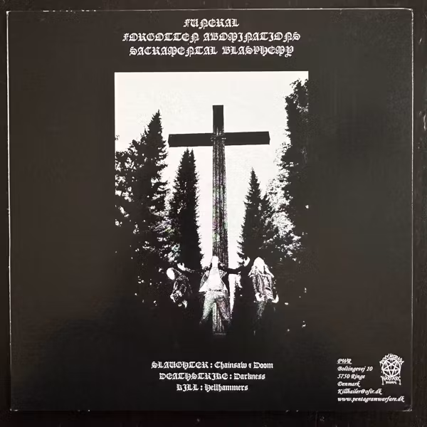 FUNERAL Forgotten Abominations (Pentagram Warfare - Denmark original) (EX) 7"