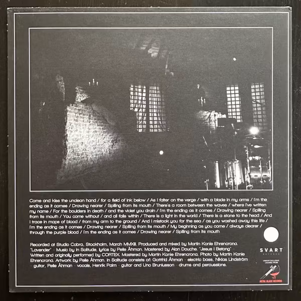 IN SOLITUDE Lavender (White vinyl) (Svart - Finland original) (EX/NM) 7"