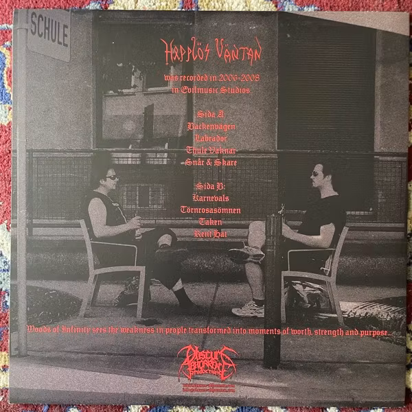 WOODS OF INFINITY Hopplös Väntan (Obscure Abhorrence - Germany original) (EX) LP